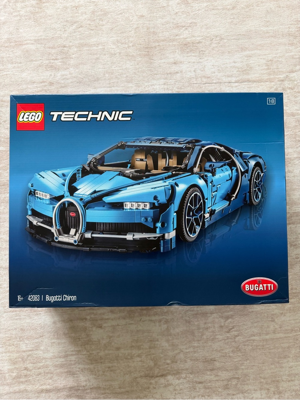 Lego Technic Blue Bugatti Chiron Model